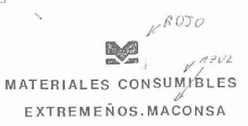 Imagen de M MATERIALES CONSUMIBLES EXTREMEÑOS.MACONSA