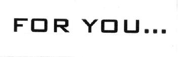 Imagen de FOR YOU ..