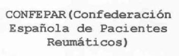 Imagen de CONFEPAR (CONFEDERACION ESPAÑOLA DE PACIENTES REUMATICOS)