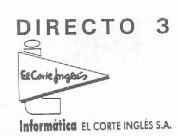 Imagen de DIRECTO 3 I EL CORTE INGLES INFORMATICA EL CORTE INGLES S.A
