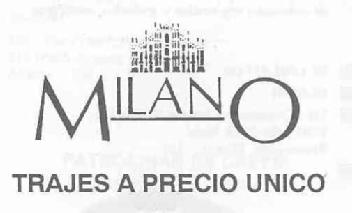 Imagen de MILANO TRAJES A PRECIO UNICO