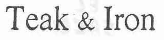 Imagen de TEAK & IRON