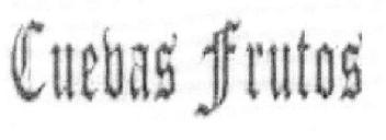 Imagen de CUEVAS FRUTOS