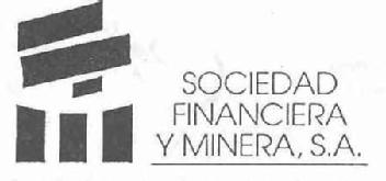 Imagen de SOCIEDAD FINANCIERA Y MINERA, S.A