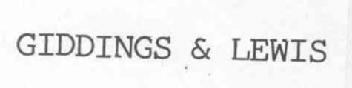 Imagen de GIDDINGS & LEWIS