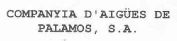 Imagen de COMPANYIA D\'AIGUES DE PALAMOS, S.A