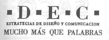 Imagen de D.E.C. ESTRATEGIAS DE DISEÑO Y COMUNICACION MUCHO MAS QUE PALABRAS