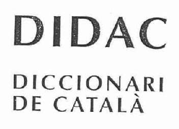 Imagen de DIDAC DICCIONARI DE CATALA