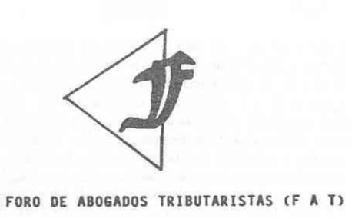 Imagen de F FORO DE ABOGADOS TRIBUTARISTAS (F A T)