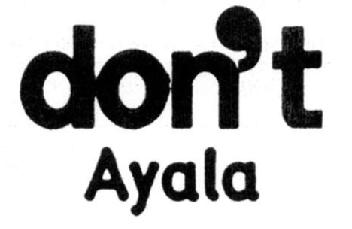Imagen de DON\'T AYALA