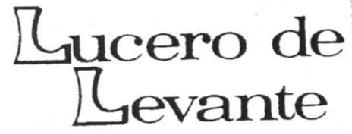 Imagen de LUCERO DE LEVANTE