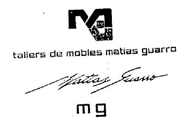 Imagen de MG TALLERS DE MOBLES MATIAS GUARRO MATIAS GUARRO MG
