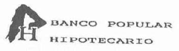 Imagen de H BANCO POPULAR HIPOTECARIO