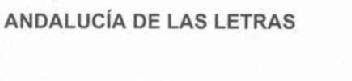 Imagen de ANDALUCIA DE LAS LETRAS