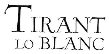 Imagen de TIRANT LO BLANC