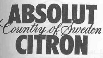 Imagen de ABSOLUT CITRON COUNTRY OF SWEDEN