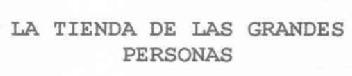 Imagen de LA TIENDA DE LAS GRANDES PERSONAS
