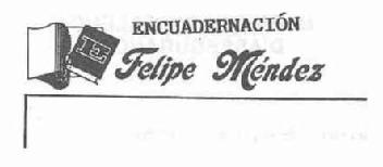 Imagen de ENCUADERNACION FELIPE MENDEZ