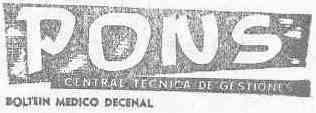 Imagen de PONS CENTRAL TECNICA DE GESTIONES BOLETIN TECNICO DECENAL