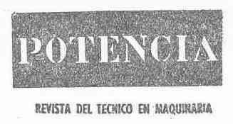 Imagen de POTENCIA REVISTA DEL TECNICO EN MAQUINARIA