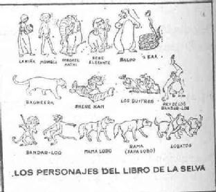 Imagen de LOS PERSONAJES DEL LIBRO DE LA SELVA