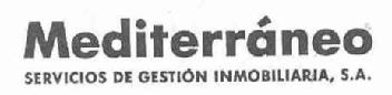 Imagen de MEDITERRANEO SERVICIOS DE GESTION INMOBILIARIA, S.A