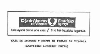 Imagen de CAJA DE AHORROS DE VITORIA GASTEIZKO KUTXA