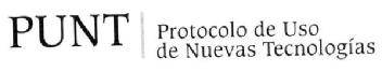 Imagen de PUNT PROTOCOLO DE USO DE NUEVAS TECNOLOGIAS