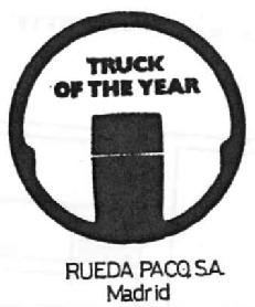 Imagen de TRUCK OF THE YEAR RUEDA PACO S.A. MADRID