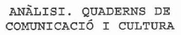 Imagen de ANALISI. QUADERNS DE COMUNICACIO I CULTURA