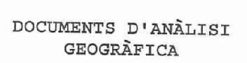 Imagen de DOCUMENTS D'ANALISI GEOGRAFICA