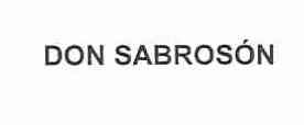 Imagen de DON SABROSON