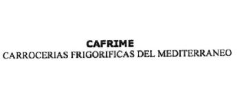 Imagen de CAFRIME CARROCERIAS FRIGORIFICAS DEL MEDITERRANEO