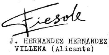 Imagen de FIESOLE J. HERNANDEZ HERNANDEZ VILLENA (ALICANTE)