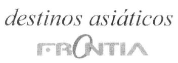 Imagen de DESTINOS ASIATICOS FRONTIA