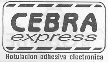Imagen de CEBRA EXPRESS ROTULACION ADHESIVA ELECTRONICA
