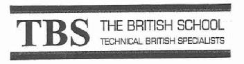 Imagen de TBS THE BRITISH SCHOOL TECHNICAL BRITISH SPECIALISTS
