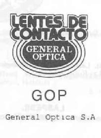 Imagen de LENTES DE CONTACTO GENERAL OPTICA GOP GENERAL OPTICA S.A