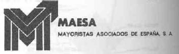 Imagen de M MAESA MAYORISTAS ASOCIADOS DE ESPAÑA, S.A
