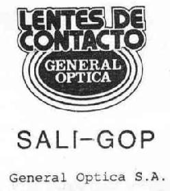Imagen de LENTES DE CONTACTO GENERAL OPTICA SALI-GOP GENERAL OPTICA S.A