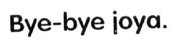 Imagen de BYE-BYE JOYA