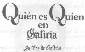 Imagen de QUIEN ES QUIEN EN GALICIA LA VOZ DE GALICIA