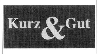 Imagen de KURZ & GUT