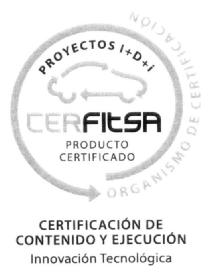 Imagen de PROYECTOS I+D+I CERFITSA PRODUCTO CERTIFICADO ORGANISMO DE CERTIFICACION CERTIFICACION DE CONTENIDO Y EJECUCION INNOVACION TECNOLOGICA