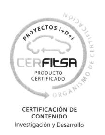 Imagen de CERFITSA ORGANISMO DE CERTIFICACION CERTIFICADO DE CONTENIDO INVESTIGA