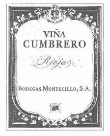 Imagen de VIÑA CUMBRERO RIOJA BODEGAS MONTECILLO, S.A