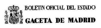 Imagen de BOLETIN OFICIAL DEL ESTADO GACETA DE MADRID