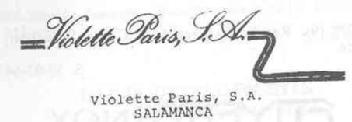 Imagen de VIOLETTE PARIS, S.A