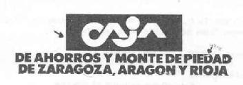 Imagen de CAJA DE AHORROS Y MONTE DE PIEDAD DE ZARAGOZA, ARAGON Y RIOJA