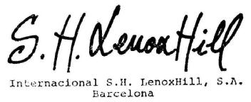 Imagen de S.H. LENOXHILL INTERNACIONAL S.H. LENOXHILL, S.A. BARCELONA